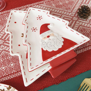 Personalizado al por mayor británico nórdico Hotel calcomanía FIESTA DE Navidad vajilla de porcelana juego de cena - Product Image 5