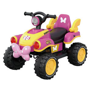 Cuatrimoto Eléctrica Rosa <span class=keywords><strong>para</strong></span> <span class=keywords><strong>Niñas</strong></span> al por Mayor, Vehículo de 4 Ruedas con Baterí<span class=keywords><strong>a</strong></span>, Ruedas Grandes, Pedal de Pie <span class=keywords><strong>para</strong></span> Música/Luz, Plástico - Product Image 2