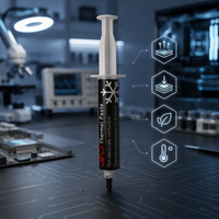 Pâte thermique isolante conductrice en silicone pour CPU et GPU, personnalisable avec emballage sur mesure