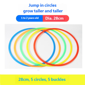 Ensemble de cerceaux pour enfants, jeu de cerceaux en plastique pour hopscotch, jouet d'entraînement sensoriel pour tout-petits - Product Image 6