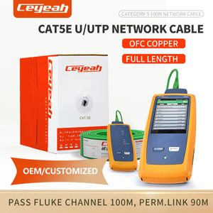 <span class=keywords><strong>Cable</strong></span> Lan Cat5e de alta calidad <span class=keywords><strong>Plus</strong></span> <span class=keywords><strong>Cable</strong></span> de alimentación 24awg 0,50mm BC Conductor <span class=keywords><strong>Internet</strong></span> Lan <span class=keywords><strong>Cable</strong></span> 305M 100Mbps 100Mhz <span class=keywords><strong>Cable</strong></span> de cámara POE - Product Image 6