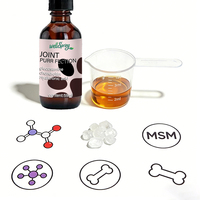 Complément alimentaire liquide naturel pour chats : Glucosamine, Collagène, Huile de saumon, Multivitamines, Suppléments à base de plantes pour la densité osseuse et les articulations