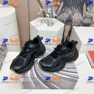 Zapatillas Deportivas Lanvines, Cómodas, con Cordones, Suela Gruesa, Iluminadas, a la Moda, para Primavera, Hechas de Cuero Vacuno LANVINs - Product Image 3