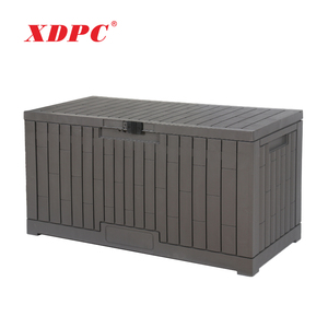 Boîte de rangement extérieure en plastique pour terrasse, jardin, cour, armoire de rangement étanche pour outils de jardinage, casiers de rangement domestiques - Product Image 2