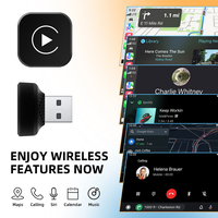 Adaptateur sans fil CarPlay pour voiture Rhythm Best Auto, compatible Apple et Android, avec appels mains libres sans latence et chargeur électronique