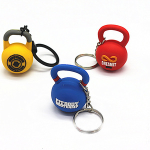 Móc Khóa Hình Kettlebell PVC F45 Hình 3D Tùy Chỉnh Logo 2 Mặt Móc Chìa Khóa Tập Thể Dục Gym Tùy Chỉnh Bằng Cao Su Quà Tặng - Product Image 2