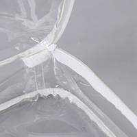 Sac d'emballage transparent en PVC pour couette et couverture, pochette verticale imprimée