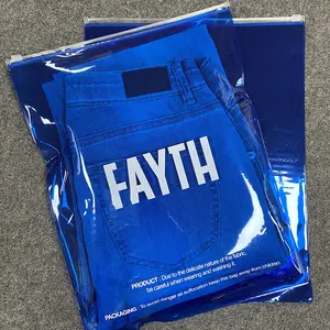 Модные цветные прозрачные ПВХ сумки на молнии для одежды, пластиковая упаковка для одежды, сумка на молнии с собственным логотипом