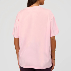 Premium Quality Stylish Women Drop shoulder <b>T</b> Shirt 2026 Custom Made Solid Color Drop Shoulder Oversized <b>T</b> Shirt For Ladies - Product Image 4