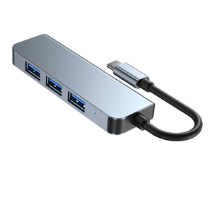 4-in-1 USB 3.0ชนิด C ไปยังฮับพร้อม LED 10Gbps OTP Protection USB อะลูมิเนียมอัลลอยด์ C TO USB อะแดปเตอร์ USB เครื่องอ่านการ์ดแล็ปท็อป - Product Image 3