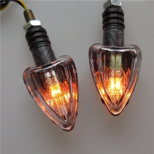 Accesorios para Motos, Intermitente Triangular para Motocicleta, Intermitente con Patrón de Fibra de Carbono Hidrográfico, Intermitente de Flecha - Product Image 2