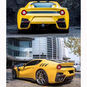 Kit carrosserie en fibre de carbone amélioré pour <span class=keywords><strong>Ferrari</strong></span> F12 (2013-2017) – Pare-chocs avant, jupes latérales, capot, ailes – Accessoires de modification automobile - Product Image 4