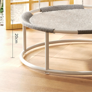<span class=keywords><strong>Lit</strong></span> hamac surélevé pour chat, <span class=keywords><strong>lit</strong></span> pour chat respirant et lavable avec jouets interactifs, pour chats d'intérieur et chats corpulents jusqu'à 40 livres - Product Image 3