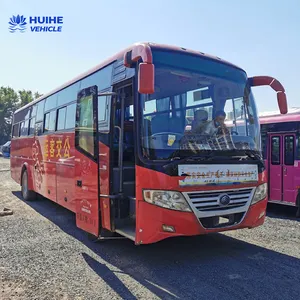 Autobús usado Yutong 55 asientos de segunda mano, autobuses usados a la venta, motor delantero de autobús Yutong