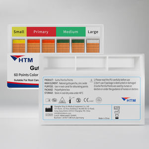 HTM diş sarf malzemeleri malzeme üreticisi apikal Fit deneme olmadan diş kök kanal dolum için Gutta Percha noktaları işaretli - Product Image 4