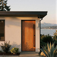 Portes d'entrée contemporaines en bois massif, solutions personnalisées pour portes d'entrée de villas et projets résidentiels