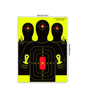 Dericsson - Objetivo de Tiro Grande de 18x24 Pulgadas, Color Amarillo, para Prácticas de Tiro - Product Image 2