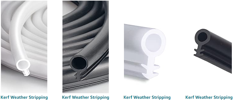 Brown Weather Stripping for Doors, Self-Adhesive Backing Door Seal Weather Strip Soundproof Insulation Gap Blocker