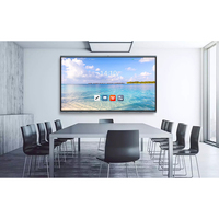 Tableau blanc interactif tout-en-un pour l'enseignement scolaire, écran tactile 110 pouces 4K 20/40 points avec écran d'affichage intelligent