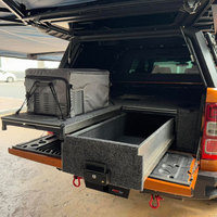 Accessoires automobiles VRD4X4 Tout-terrain 4x4 Système de tiroir coulissant de rangement Tiroir à roulettes pour pick-up Lit de camion pour Hilux