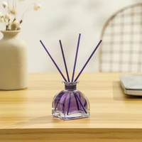 Diffuseur de parfum à bâtonnets en cristal naturel de 50 ml avec logo personnalisé pour la décoration intérieure et l'aromathérapie