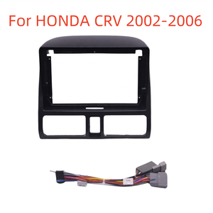 9 inch 2 din tự động đài phát thanh khung cáp cho <span class=keywords><strong>Honda</strong></span> <span class=keywords><strong>CRV</strong></span> 2002 2006 xe máy nghe nhạc DVD Bảng điều khiển âm thanh gắn kết cài đặt fascia khung - Product Image 2