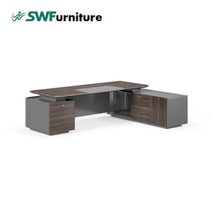 Cao Cấp Thiết Kế Hiện Đại Điều Hành L-Hình Dạng Bàn Máy Tính Cao Cấp Sang Trọng Kinh Doanh Nội Thất Văn Phòng Cho Nhân Viên - Product Image 1