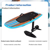 Nouvelle planche de surf électrique hydrofoil haute puissance en fibre de carbone, rayures bleues, pour le commerce transfrontalier