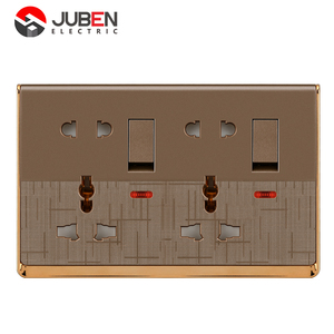 Giá thấp Nepal Ba tóc hai vị trí đa chức năng năm pin Giao diện ổ cắm điện 86 Loại bảng điều khiển tường chuyển đổi - Product Image 6