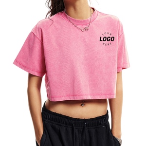 T-shirt Corta Oversize da Donna 2026 di Alta Qualità, Stile Streetwear, Manica Corta, Maglietta Sportiva Corta, Vestibilità Ampia, Comoda e Casual - Product Image 1