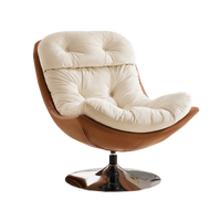 Fauteuil pivotant moderne pliable en L pour salon, style luxe léger, idéal pour la détente