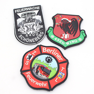 Customized Embossed PVC Rubber Patches for Fashion Clothing Embroidered Technics & Logo Flower Shape Lace Decoration for Hat - Product Image 5