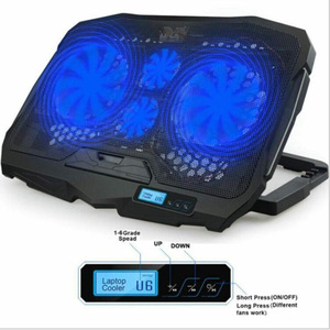 도매 Kolforful Klfs18 4 팬 노트북 라디에이터 13-15.6 인치 금속 메쉬 배기 조정 브래킷 속도 제어 재고 - Product Image 4