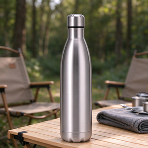 Bouteilles isothermes classiques de 500 ml pour le camping, à double paroi, en acier inoxydable, sans BPA, anti-fuite - Product Image 6