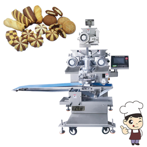 Machine de formage automatique de biscuits à double couleur pour boulangerie, hôtel, snack, crème glacée, pain au chocolat, motif rond - Product Image 1