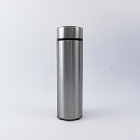 Botella de Agua de Acero Inoxidable de 500 ml, Botella Térmica de Vacío de Doble Pared, Taza con Pantalla LED de Temperatura