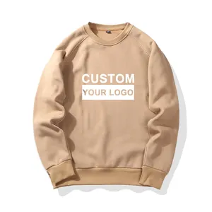 Wholesale Blank Fleece Crewneck Sweatshirt Men Custom Polyester Sweatshirt For Sublimation