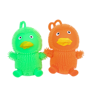 Giocattolo Squish LED illumina incandescente animale grande anatra gialla palla antistress Logo personalizzato <span class=keywords><strong>giocattoli</strong></span> in rilievo per adulti - Product Image 3