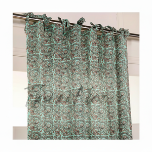 ม่านหน้าต่างผ้าฝ้ายพิมพ์ลายดอกไม้ทันสมัยม่านแขวนทึบทันสมัยสำหรับตกแต่งห้องนั่งเล่นและห้องนอนขายส่งสำหรับบ้านและโรงแรม - Product Image 1