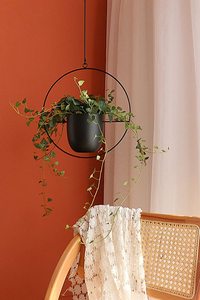 2 pièces <span class=keywords><strong>de</strong></span> jardinières suspendues modernes en métal avec crochets et chaînes, supports muraux/plafond, porte-pots <span class=keywords><strong>de</strong></span> <span class=keywords><strong>fleurs</strong></span> <span class=keywords><strong>pour</strong></span> la décoration <span class=keywords><strong>de</strong></span> la maison et du jardin, revêtement en poudre - Product Image 5