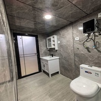 Maison conteneur moderne extensible de 20 pieds entièrement finie pour ADU, maison d'hôtes ou bureau à domicile dans un jardin américain