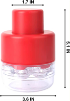 Outils de fruits en plastique Seed Remover Corer Gadgets de cuisine en acier inoxydable Cherry Pitter Tool For Pit Up 7 cerises à la fois