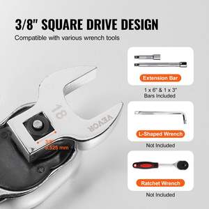 ชุดประแจขันเท้า20ชิ้นชุดเครื่องมือ40CR ขับเกรด DIY 3/8แท่งต่อ2แท่งอุปกรณ์จัดเครื่องมือ - Product Image 5