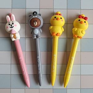 ตุ๊กตา 3 มิติ พลาสติก ตกแต่งดินสอ ลายการ์ตูนน่ารัก พิมพ์ลายสัตว์ยาง สำหรับเด็กนักเรียน ดีไซน์เสริมฮวงจุ้ยเรียกทรัพย์ - Product Image 3