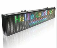 Panneau d'affichage LED programmable WiFi couleur pleine P10 RGB pour l'extérieur, panneau d'affichage de message défilant lumineux pour la publicité extérieure