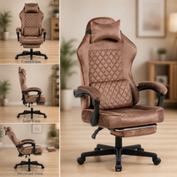 Chaise de jeu ergonomique au design européen moderne, pivotante à 360 degrés, chaise de bureau exécutive réglable en hauteur, en maille nylon
