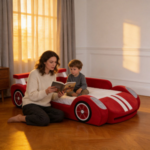 Letto Morbido e Sicuro in Schiuma ad Alta Densità a Forma di Auto da Corsa, Senza Montaggio, per Bambini e Neonati - Product Image 2