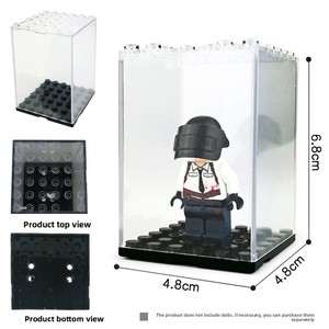 Boîte de rangement pour figurines de blocs de construction, acrylique transparent, anti-poussière, petite figurine compatible pour jouet DIY - Product Image 4