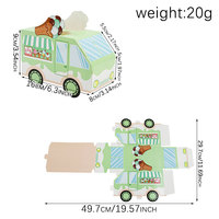 Boîtes à friandises en forme de camion de crème glacée pour les fêtes d'été sur le thème de la crème glacée, boîtes à bonbons pour les anniversaires et les baby showers