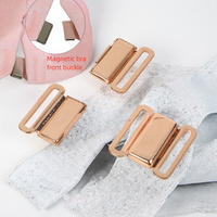 Cierre Magnético Ajustable para Sujetador, Conectores Metálicos de 10 mm para Bikini, Hebilla para Traje de Baño, Accesorios para Ropa Interior, Clip para Sujetador